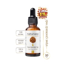 Vişne Çekirdeği Yağı Sour Cherry Seed Oil Soğuk Sıkım Sabit Yağ 30 Ml Damlalıklı Cam Şişe