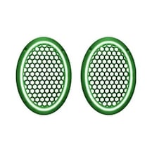 Neon Işıklı 6x9 İnç Kaliteli Plastik Hoparlör Ve Midrange Kapağı - 2 Adet - Yeşil