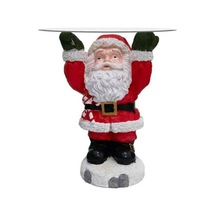 Novahub Noel Baba Süsü Tepsi Aperatif Tatlı Tutucu Sevimli Kırılmaz Noel Kek Meyve Tepsisi