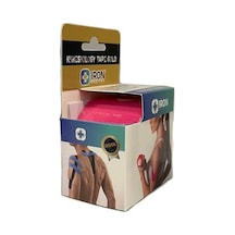 Iron Kinesiology Tape Gold  Bandı 5 CM x 5 M Pembe