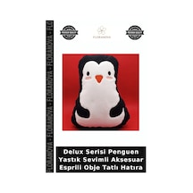 Delux Serisi Penguen Yastık Sevimli Aksesuar Esprili Obje Tatlı Hatıra Çok Renkli