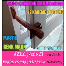 Pencere Havalandırma Mandalı-pancere Havalandırma Plastiği-maun