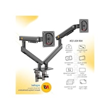Ergonomik Monitör Standı, 17-32 İnç Ekran, 2-9 Kg Taşıma Kapasitesi