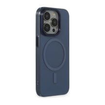 Apple iPhone Uyumlu 15 Pro Max Kılıf Anka Pc Magneticsafe Sert Metal Kapak - Lacivert Bz8683140608293