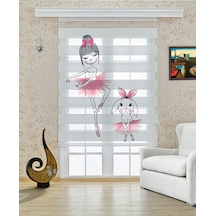 Perdeoutlet38 Enxboy Balet Dijital Baskılı Zebra Perde-cocuk Odası-stor Perde Renkli