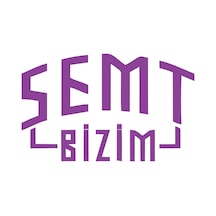 Semt Bizim Araba Sticker 17x17 Cm Mor