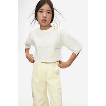 Xo Kids Kız Çocuk Tişort 10-16 Yaş 38818 Ekru