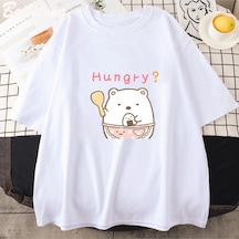Tarzsokak Beyaz Sumikko Gurashi Kawaii Li Ekip Boyun Saf Tee Beyaz