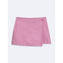 LTB Çapraz Kapamalı Pembe Şort Etek