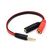 Kulaklık Mikrofon Birleştirici Kablo Aparat 3.5mm