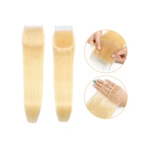 Peruk Tepesi Platin Renk Closure 16inch
