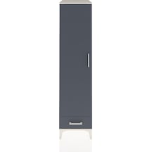 Kronos Dolap 4 Raflı Tek Çekmeceli Tek Kapaklı 44x59x182 Aytaşı-antrasit Aytası