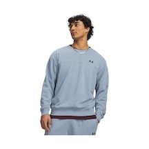 Under Armour Rival Fleece Crew Erkek Mavi Sweatshirt