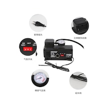 220v Ile 12v Oto Elektriği Çalışan Hava Lastik Şişirme Kompresörü 250 Psı Çok Amaçlı Yol Yardımı Lisinya