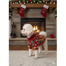 Kedi - Köpek İçi Şardonlu - Boğazlı Kışlık Sweat - Kıyafet - Mont - Yelek - Yağmurluk