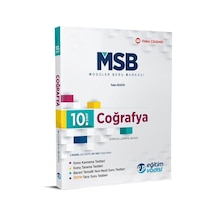 10.Sınıf Coğrafya Msb Modüler Soru Bankası -  Eğitim Vadisi