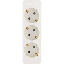 Seldur 3'lü Fiş Priz Çocuk Korumalı Beyaz 0 M