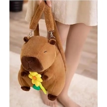 Capybara Peluş Çanta Sevimli Yumuşak Sırt Çantası 30cm