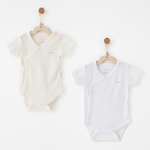 Andywawa Bebek Zıbın Body 2 Parça Anw-ac26763 Ekru - Beyaz