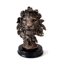 13x9 Cm Polyester Aslan Büstü