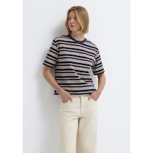 Mavi - Çizgili Tişört 1613979-91600 Lacivert