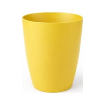 1 Adet Sarı Kırılmaz Plastik Dekoratif Saksı 15cm Orkide Çiçek Bitki İçin Kırılmaz Balkon Saksısı