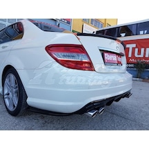 Mercedes C180(makyajsız) Arka Tampon Ekleri --fibersan Tuning