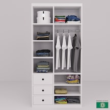 Elbise Dolabı Çekmeceli Ve Raflı Geniş Depolama Alanı Sunar