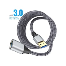 Willowhaven Gri 1m Usb 3.0 Uzatma Kablosu Type A Erkek Dişi 5gbps Klavye Fare Oyun