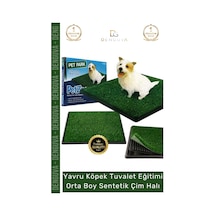 Köpekeğitim Pet Park Mini Yavru Köpek Tuvalet Eğitim Seti Su Geçirmez Alt Hazneli Orta Boy Sentetik