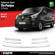 S-Dizayn Renault Trafic Krom Ön Panjur 5 Prç. 2015 Üzeri