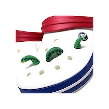 Crocs Terlik Süsü & Renkli Aksesuar 3 Boyutlu 3'Lü Jibbitz Neon Yeşil