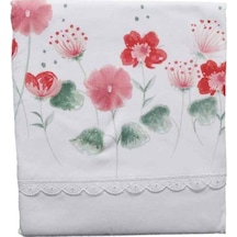 Kız Bebek Ekru Sulu Boya Baskılı Battaniye 5247 Gri