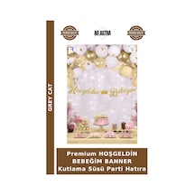 Premium Hoşgeldin Bebeğim Banner Kutlama Süsü Parti Hatıra Çok Renkli