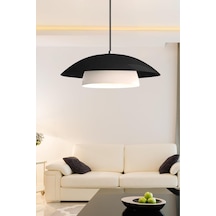 Bohhem Stark Siyah Metal Large Avize Salon Mutfak Endüstriyel Sarkıt Otel Cafe Aydınlatma Siyah 36 X 17 Diğer