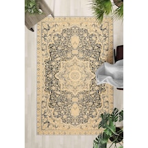 Kaymaz Taban Yıkanabilir Halı Mutfak, Salon, Yatak Odası İçin Modern Dijital Baskı Halı Slnhalı21 - 0074 Çok Renkli