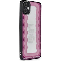 Newface Samsung Galaxy A05 Kılıf Mirror Desenli Kapak - Mirror - 11 Pembe