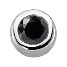 Sirius 0.06 Karat Siyah Pırlanta Tektaş Erkek Küpesi  0807E0041