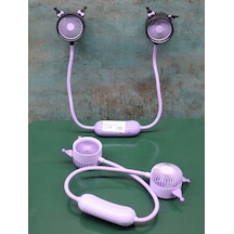 Kuromi Şarjlı Boyun Fanı Vantilatör 2 Kademeli Model 1 Çok Renkli