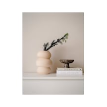 Basel Vazo Dekoratif Obje Krem - 270677372 Krem