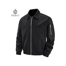 Hava Kuvvetleri Uçuş Kıyafeti Erkek İş Kıyafeti Ceketi Beyzbol Ceketi Siyah