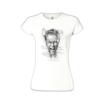 Metallica - Enter Sandman Beyaz Kadın Tshirt 001