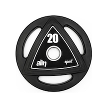 Alin Sport 10 Kg Profesyonel Kauçuk Kaplı Olimpik Plaka / Ağırlık Plakası Flanş
