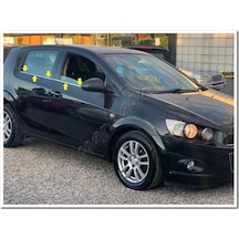 Chevrolet Aveo Hb Krom Cam Çıtası 2012 Sonrası 4 Parça  Paslanmaz