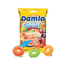 Tayaş Damla Gummy Ring Sour Gummy & Foam Jel Şeker 1 KG