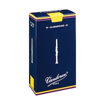 Vandoren Cr1125 Traditional Eb Klarnet Kamışı No: 2.5 Başlangıç/eğitim - 10'lu Kutu Yeni Başlayanlar İçin Esnek Yapı Ve Dengeli Üfleme Tepkisi