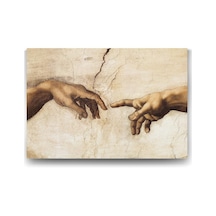 Michelangelo - Creation Of Adam Tablosu - 75x50cm 7/8 Yaş