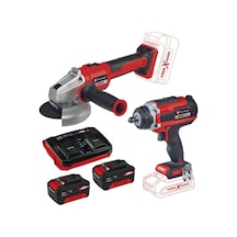 Einhell AXXİO 18/115 Taşlama İmpaxxo 18/400 2 x 4.0 Twincharger Set