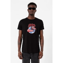 Dragon Ball Z Anime Tao Pai Pai Express Siyah Erkek Tshirt Çok Renkli