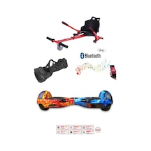 Citymate Elektrikli Kaykay Hoverboard Akıllı Denge 6.5 Inch + Hoverkart + Çanta Extrem Paket Desen10